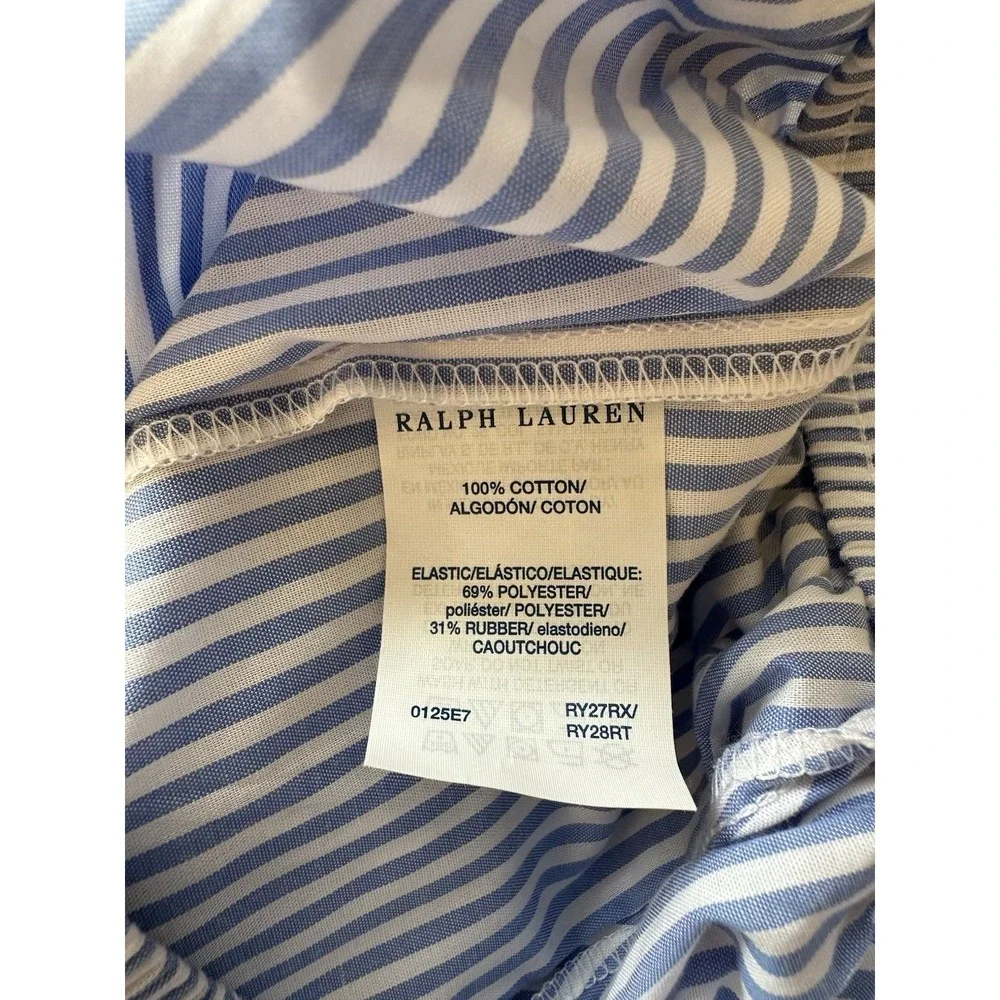 Polo Ralph Lauren Pajama Pants Mens 1XT Blue/White Striped Lounge Sleepwear NWT